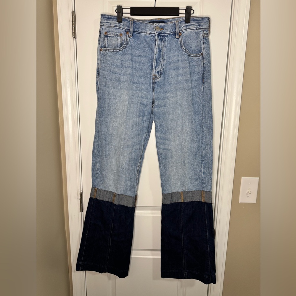 Aeropostale Patchwork Wide Leg Women's Jeans - SKU 1065 - Picture 2 of 7